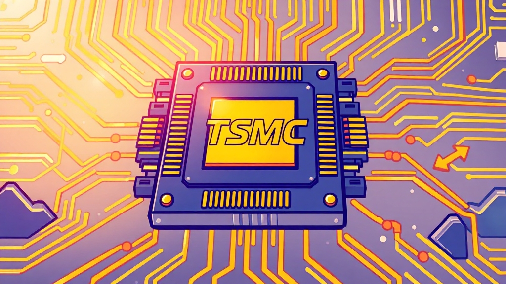 TSMC, 미국 은행 위기에 흔들? 주가 변동 요인과 투자 전략 4 TSMC 실적 분석: AI 반도체, 효자 노릇 톡톡 (cartoon 스타일)