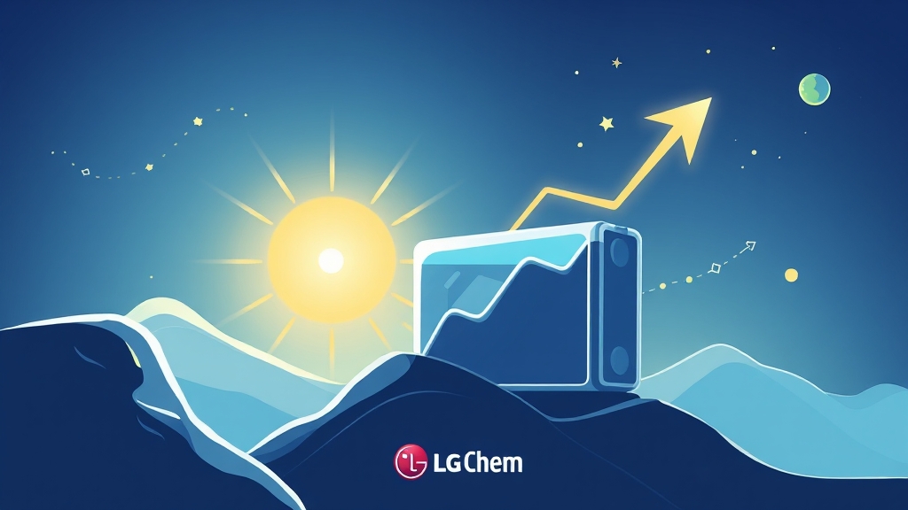 LG화학 주가, 왜 핫할까? (illustration 스타일)