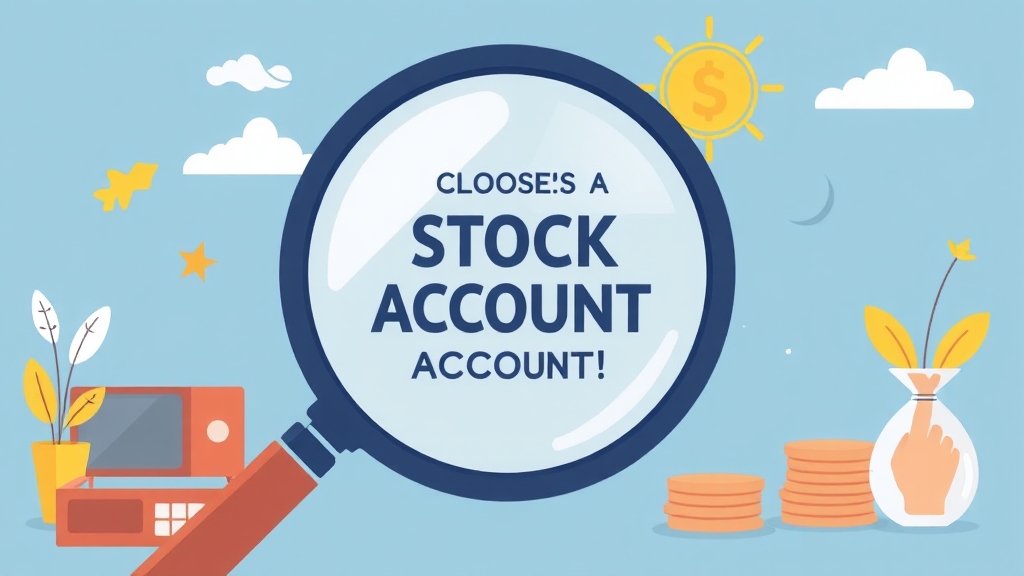 주식 계좌, 왜 중요할까요? (illustration 스타일)
