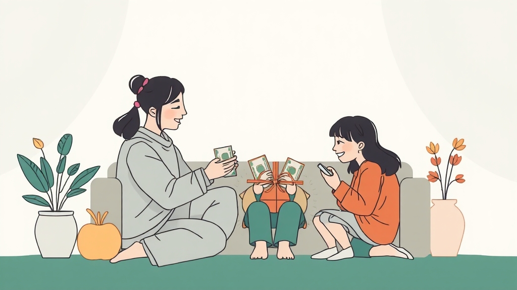 홈택스 증여세 간편 신고 (illustration 스타일)