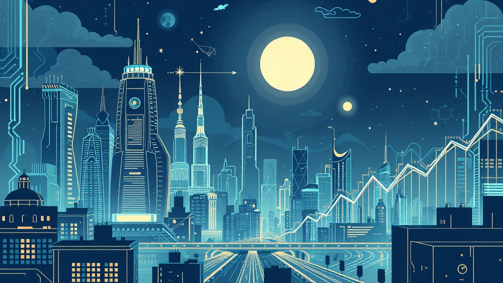 기술주, 왜 이렇게 잘 나갈까? (illustration 스타일)