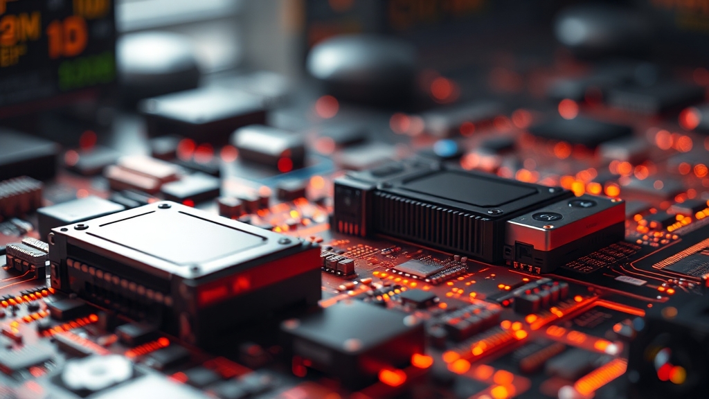 AI 반도체 경쟁 심화와 시장 변화 (realistic 스타일)