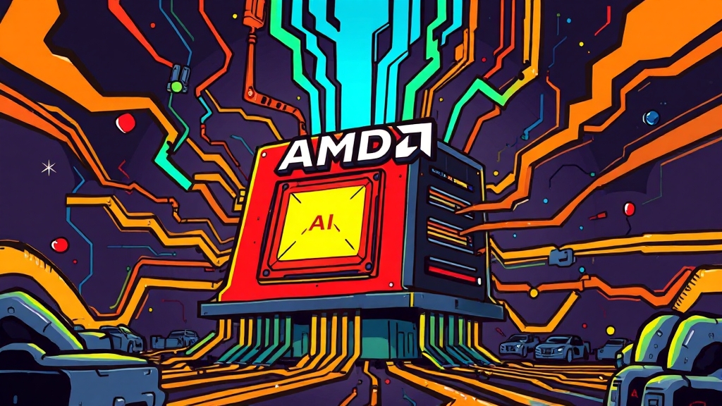 AI 기술 발전과 엔비디아 GPU의 미래 (cartoon 스타일)