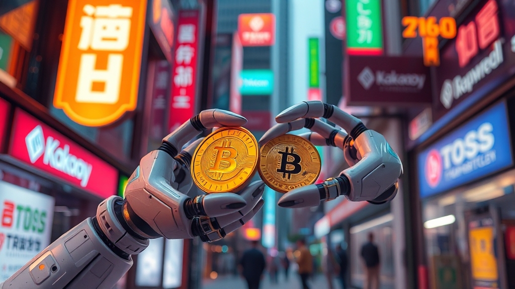 비자 vs 블록체인: 결제 시스템 경쟁 심화, 스테이블코인 전략은? 7 AI 결제 & 스테이블코인 시대 (realistic 스타일)